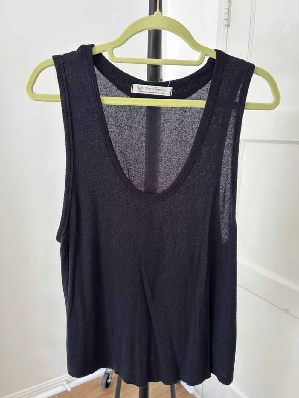 We The Free Tank. Size Small. Sheer. PTP 19”.